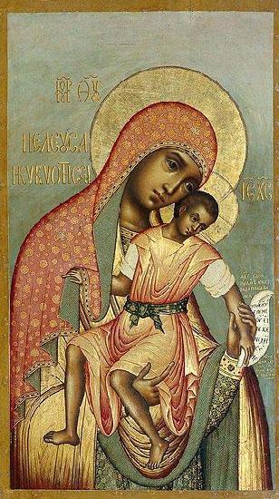 Simon Ushakov Our Lady of Eleus, oil painting picture